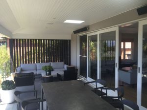 The new entertaining deck at the rear